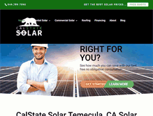 Tablet Screenshot of calstatesolar.com
